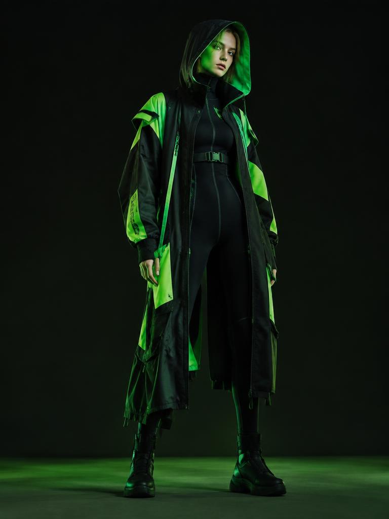 VX1 Hooded Longcoat Study